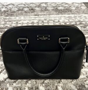 Kate Spade Carli Black Leather Satchel Bag Size M Final Price